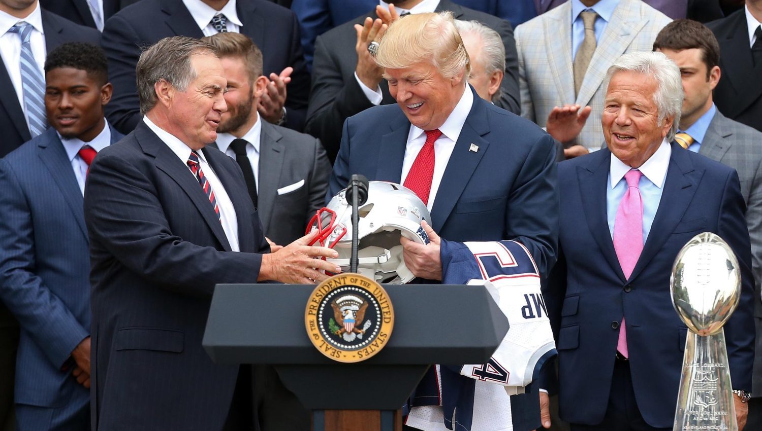 Donald Trump condemns NFL during Bill Belichick interview: ‘They don’t treat people good’