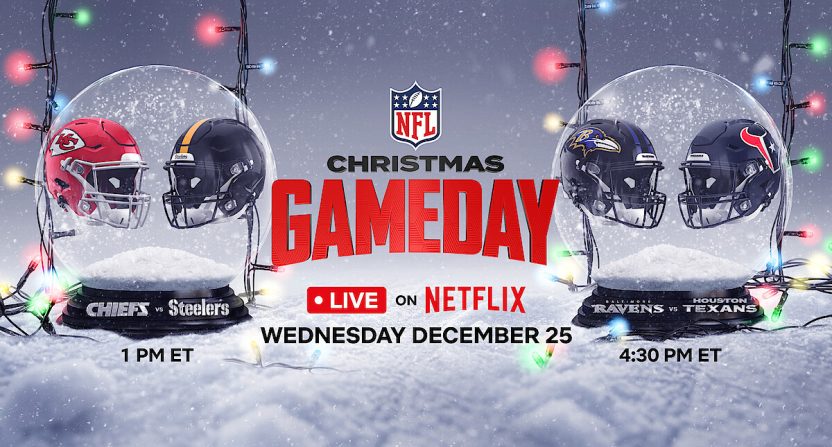 Netflix NFL Christmas GameDay graphic