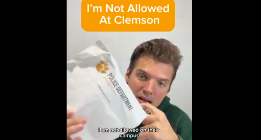 Clemson bans popular TikTok creator after stadium trespassing incident