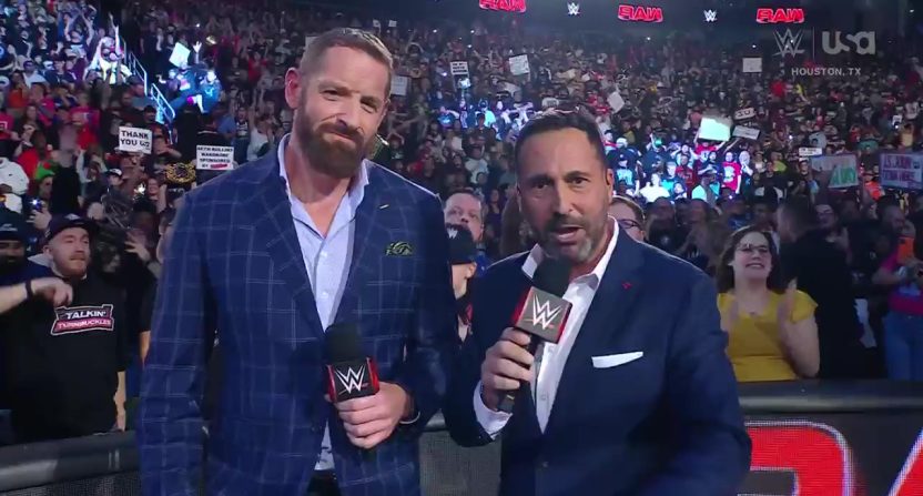 Joe Tessitore is no longer calling "WWE Raw," but is still with the company. Going forward, he'll be "WWE Smackdown's" lead commentator. Photo Credit: USA Network.