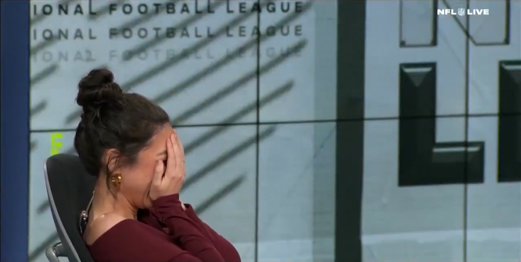 Mina Kimes makes hilarious camera blunder on ‘NFL Live’