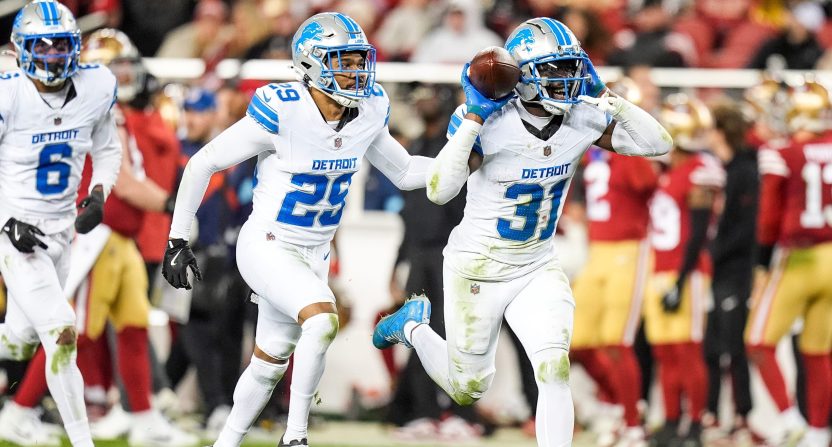 Over 22 million people watched Monday's game between the Lions and 49ers, the most watched "Monday Night Football" game this season. Photo Credit: Junfu Han/USA TODAY NETWORK via Imagn Images