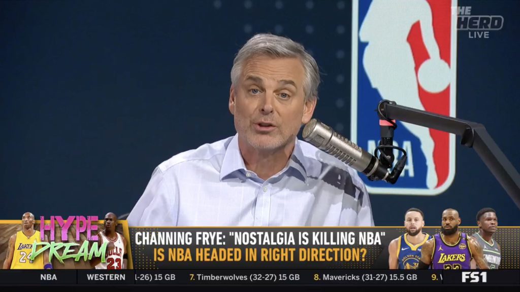 Colin Cowherd felt he was ‘edgy’ at ESPN