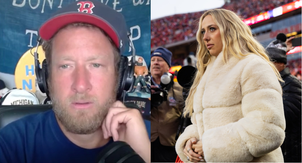 Dave Portnoy and Brittany Mahomes.
