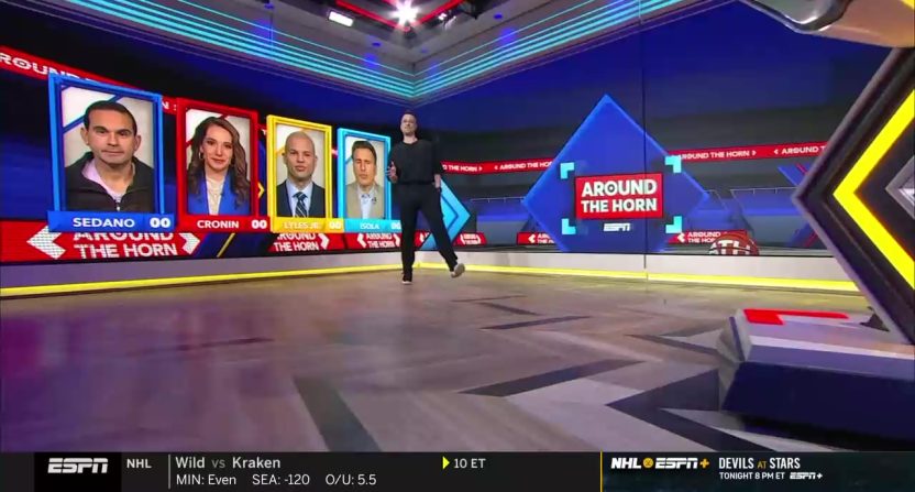 "Around the Horn" on March 4, 2025. Photo Credit: ESPN