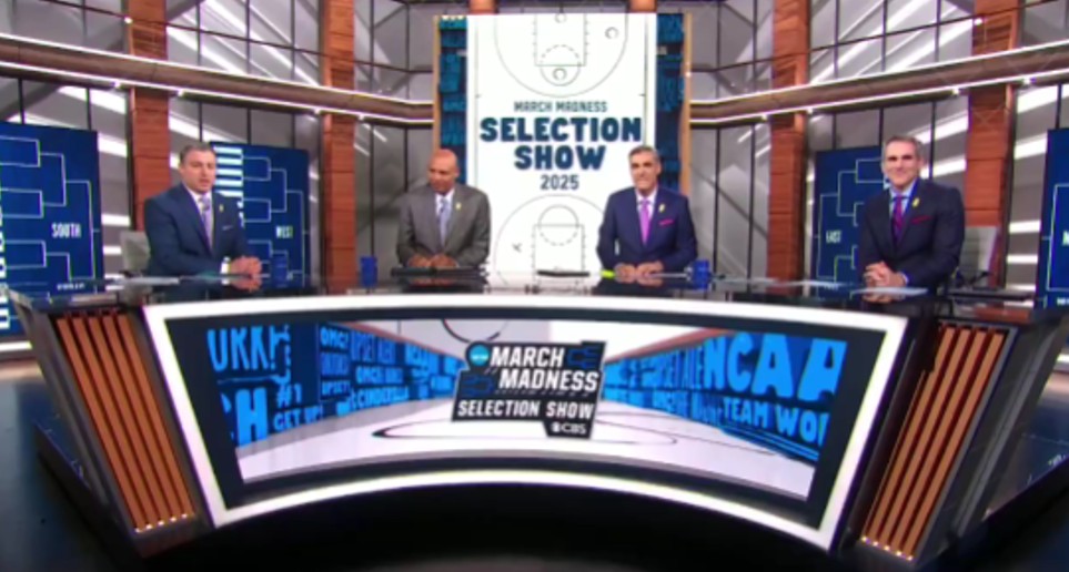 Sunday's selection show revealed the NCAA Tournament bracket. Photo Credit: CBS