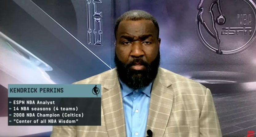 Kendrick Perkins. Photo Credit: ESPN/YouTube