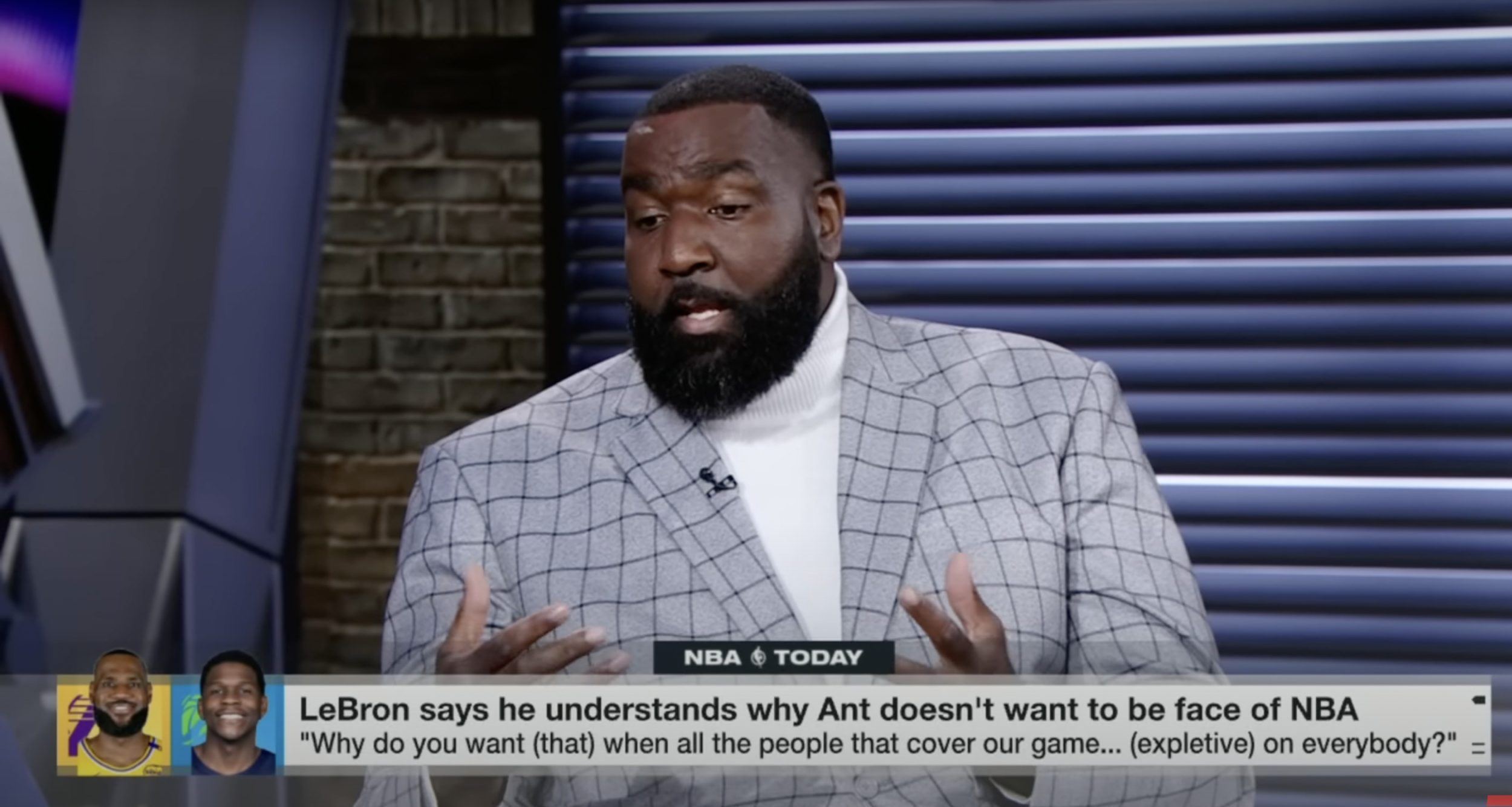 After indirectly calling out some of his colleagues, Kendrick Perkins urges LeBron James to be more specific with his criticism of the media.