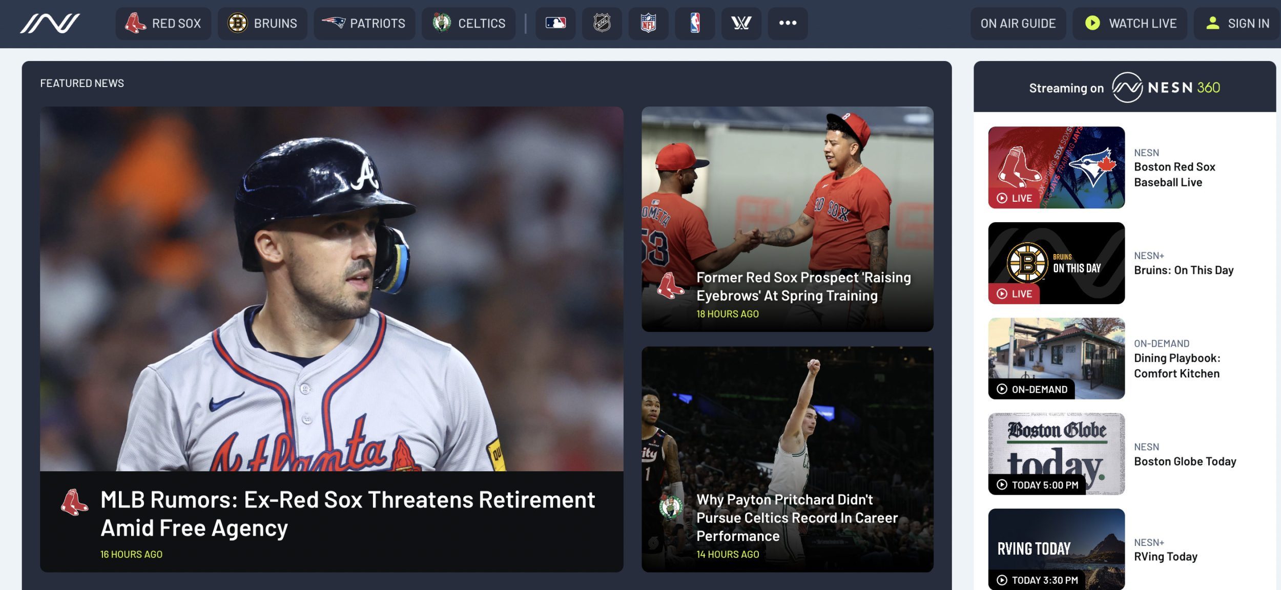 According to multiple members of its content team, NESN has decided to eliminate its editorial department effective May 2.