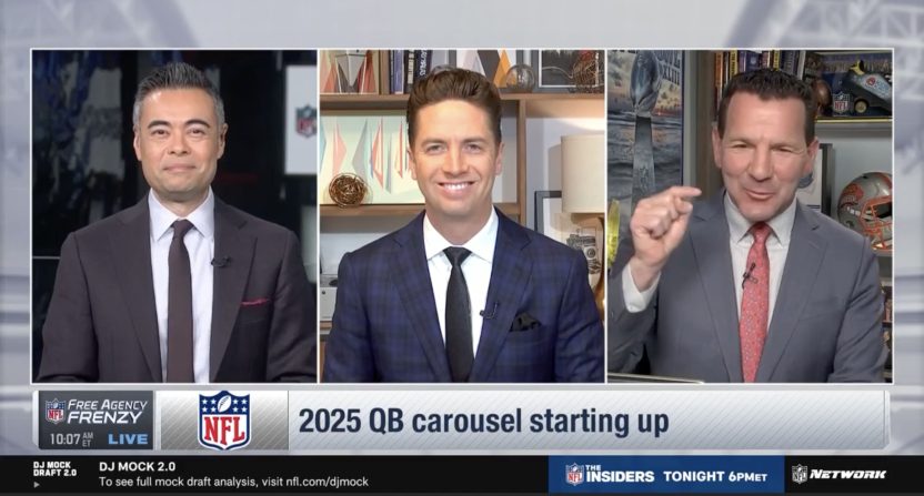 Ian Rapoport discussing Twitter outage on NFL Network
