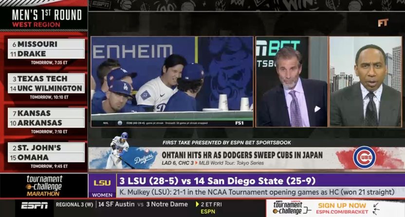 Stephen A. Smith and Chris Russo on First Take