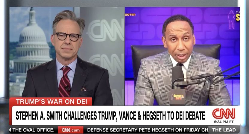 Stephen A. Smith on CNN with Jake Tapper