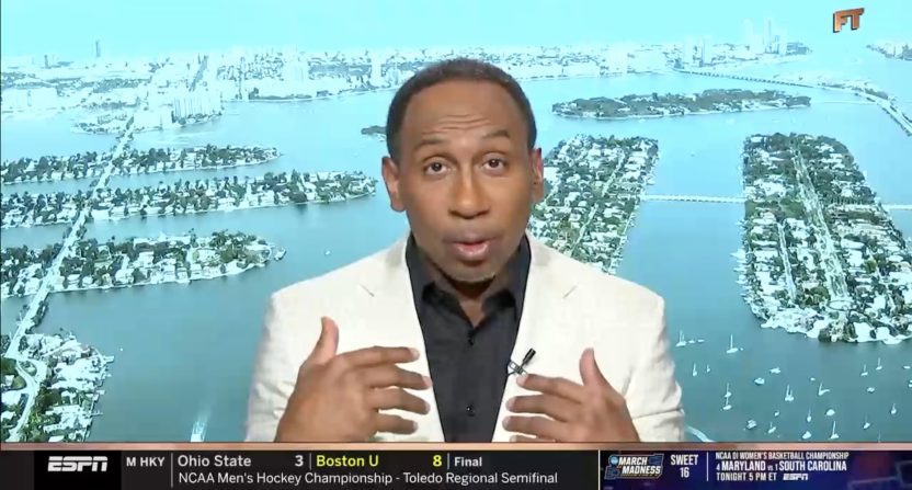 Stephen A. Smith on First Take Photo credit: ESPN