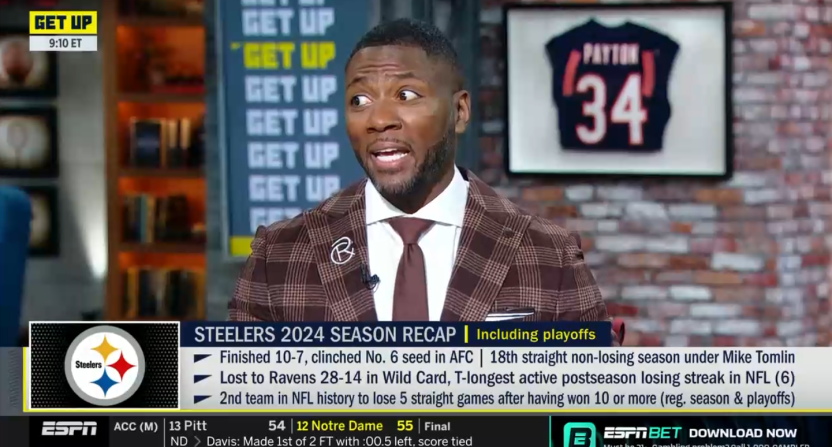 ESPN's Ryan Clark used an analogy involving 'The Lion King' to explain why he doesn't want the Pittsburgh Steelers to sign Aaron Rodgers.