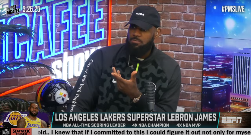 LeBron James took a swipe at ESPN's Brian Windhorst during Wednesday's episode of 'The Pat McAfee Show.'