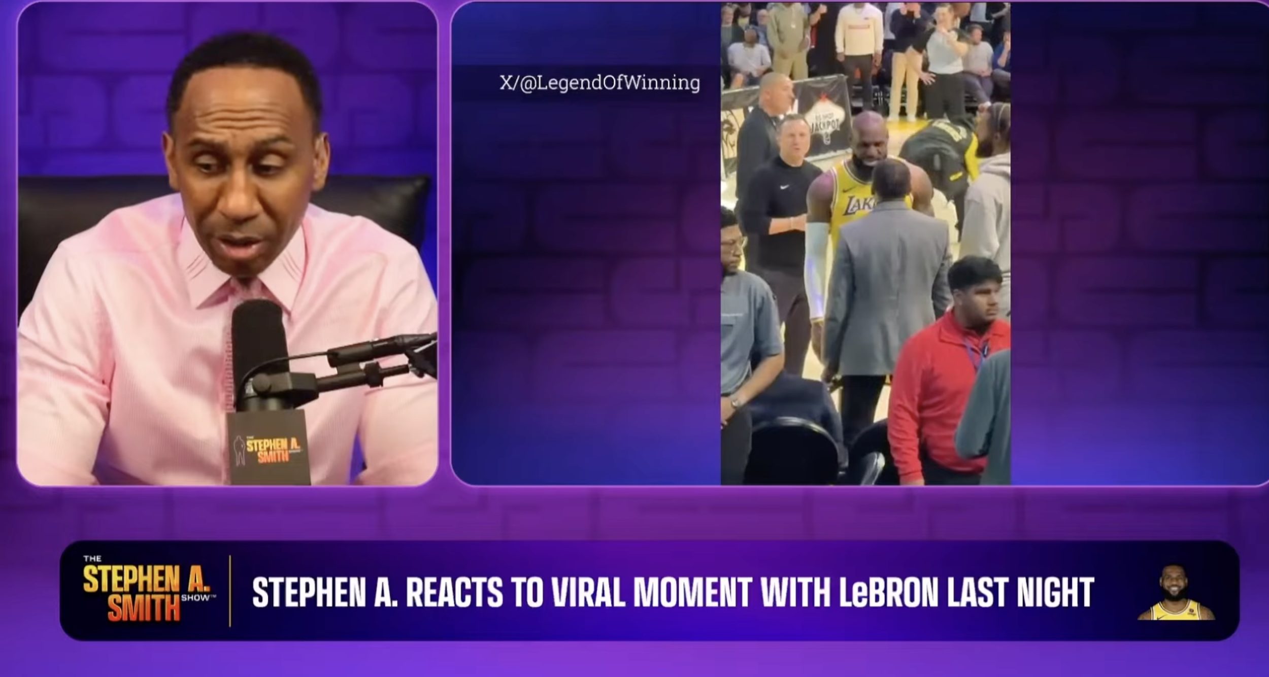 Stephen A Smith & LeBron James