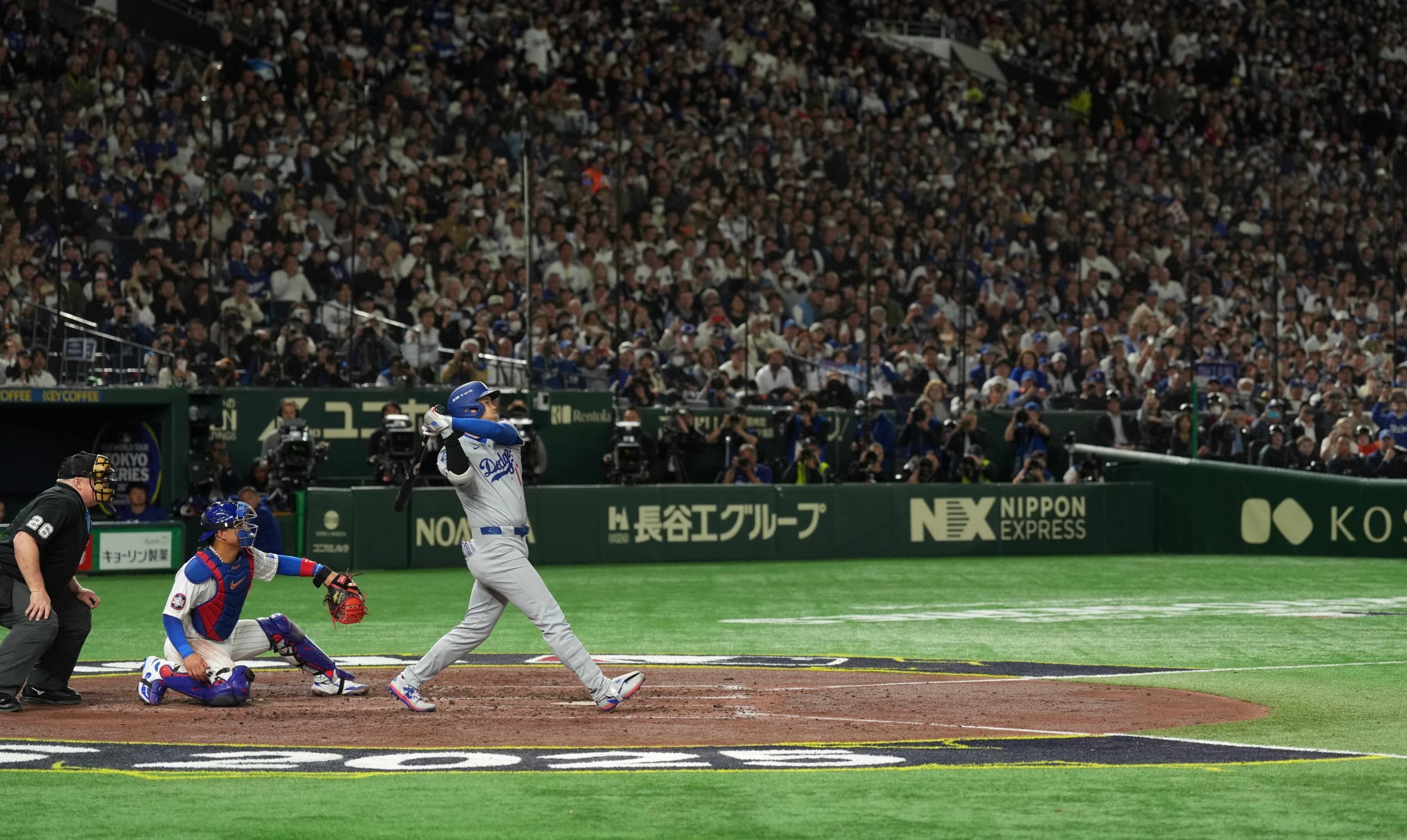 Fox is touting the success of the Tokyo Series games between the Los Angeles Dodgers and Chicago Cubs, which opened the 2025 MLB season. Mandatory Credit: Darren Yamashita-Imagn Images