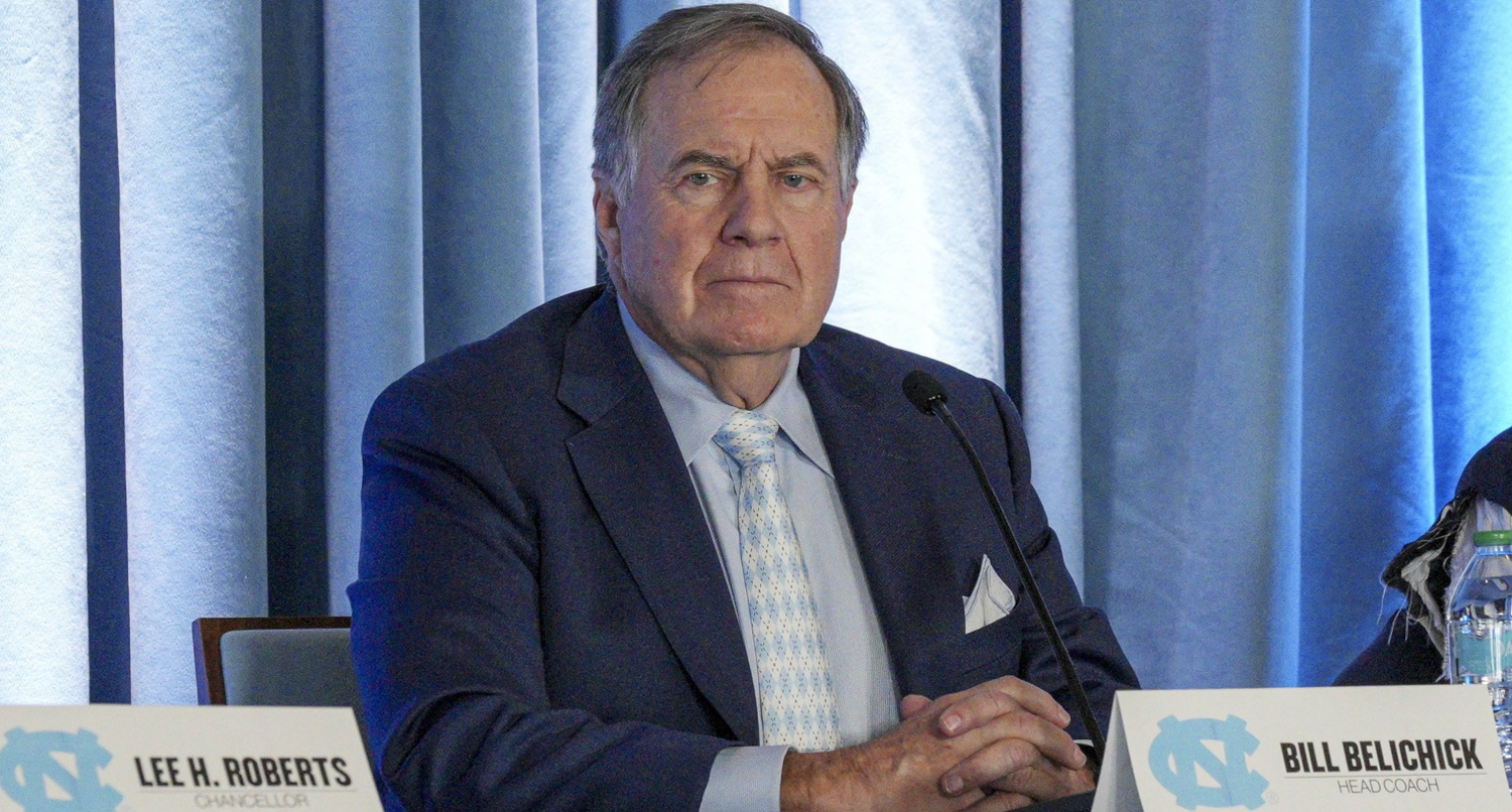 Bill Belichick at his introductory press conference at UNC on Dec. 12, 2024.