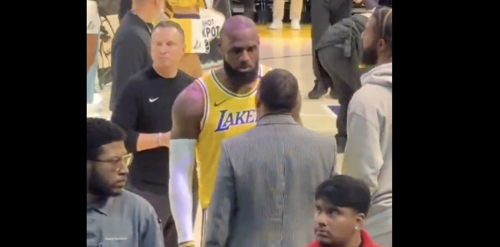 LeBron James Stephen A. Smith Lakers game