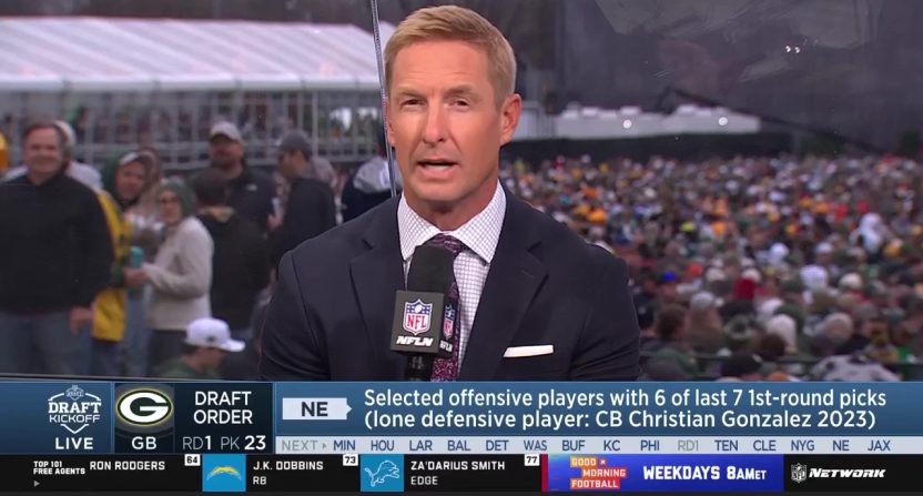 Joel Klatt criticizes those making anonymous comments about Shedeur Sanders. Photo Credit: NFL Network