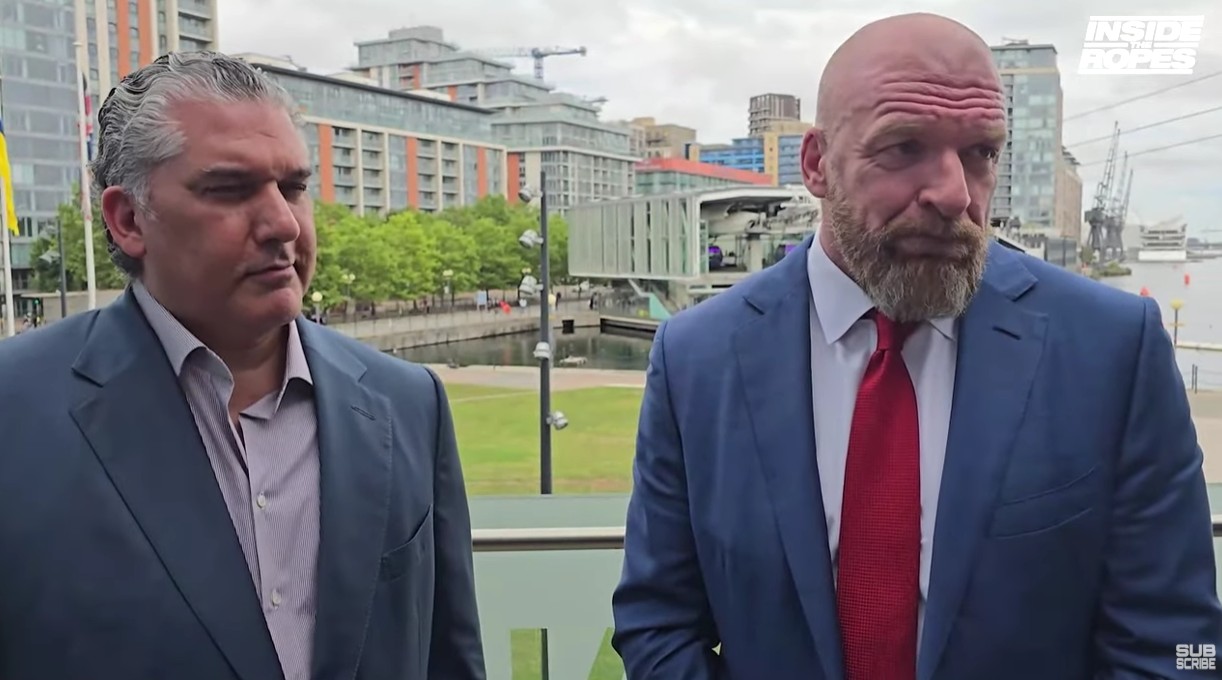 WWE President Nick Khan and COO Triple H. Photo Credit: Inside the Ropes/YouTube.