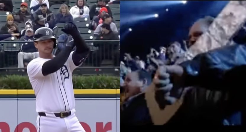 Detroit Tigers Bone Saw celebration