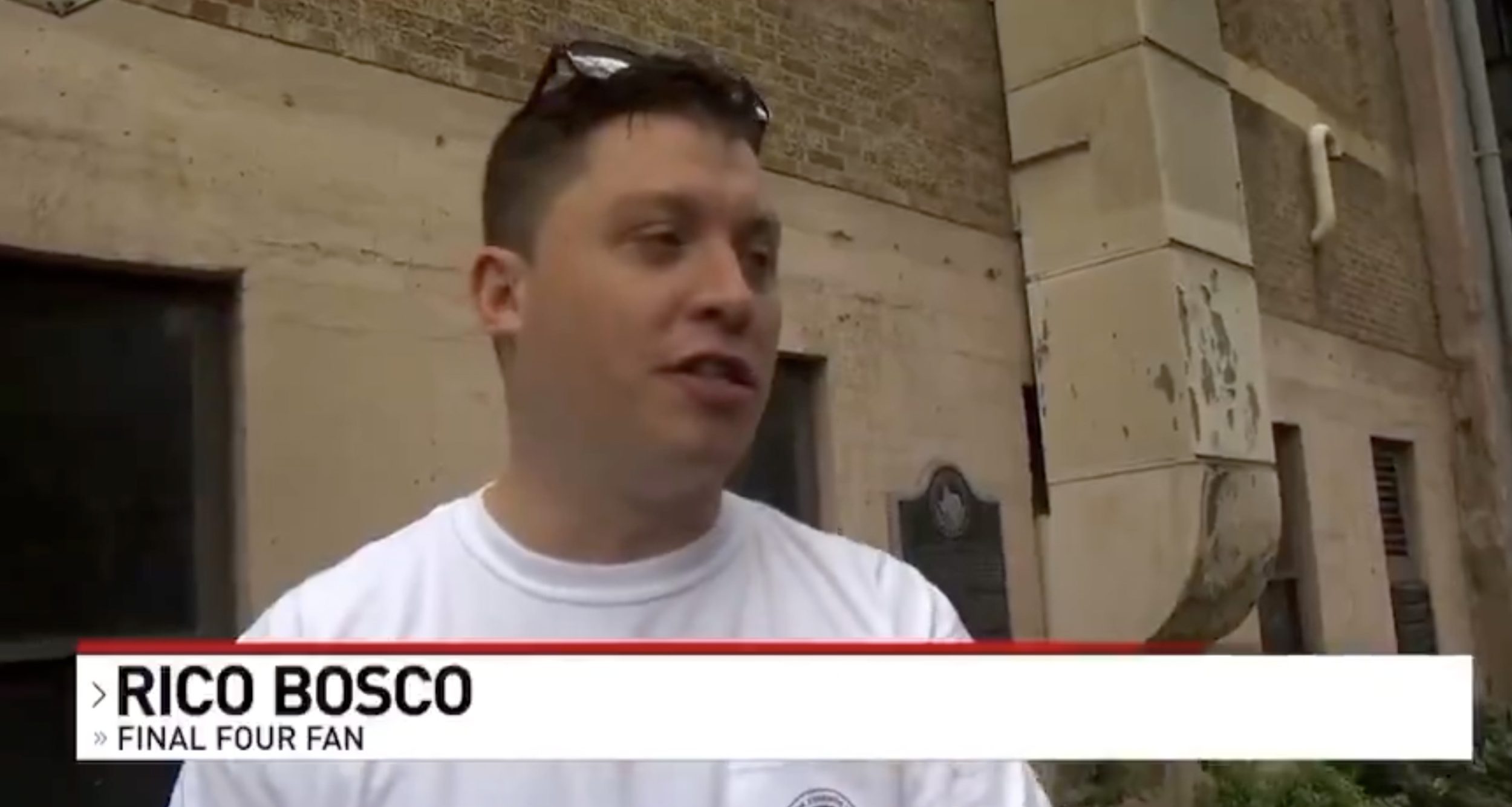 Rico Bosco’s 48-hour bus trip to San Antonio took an unexpected turn when he ended up on local news after surviving a tornado.