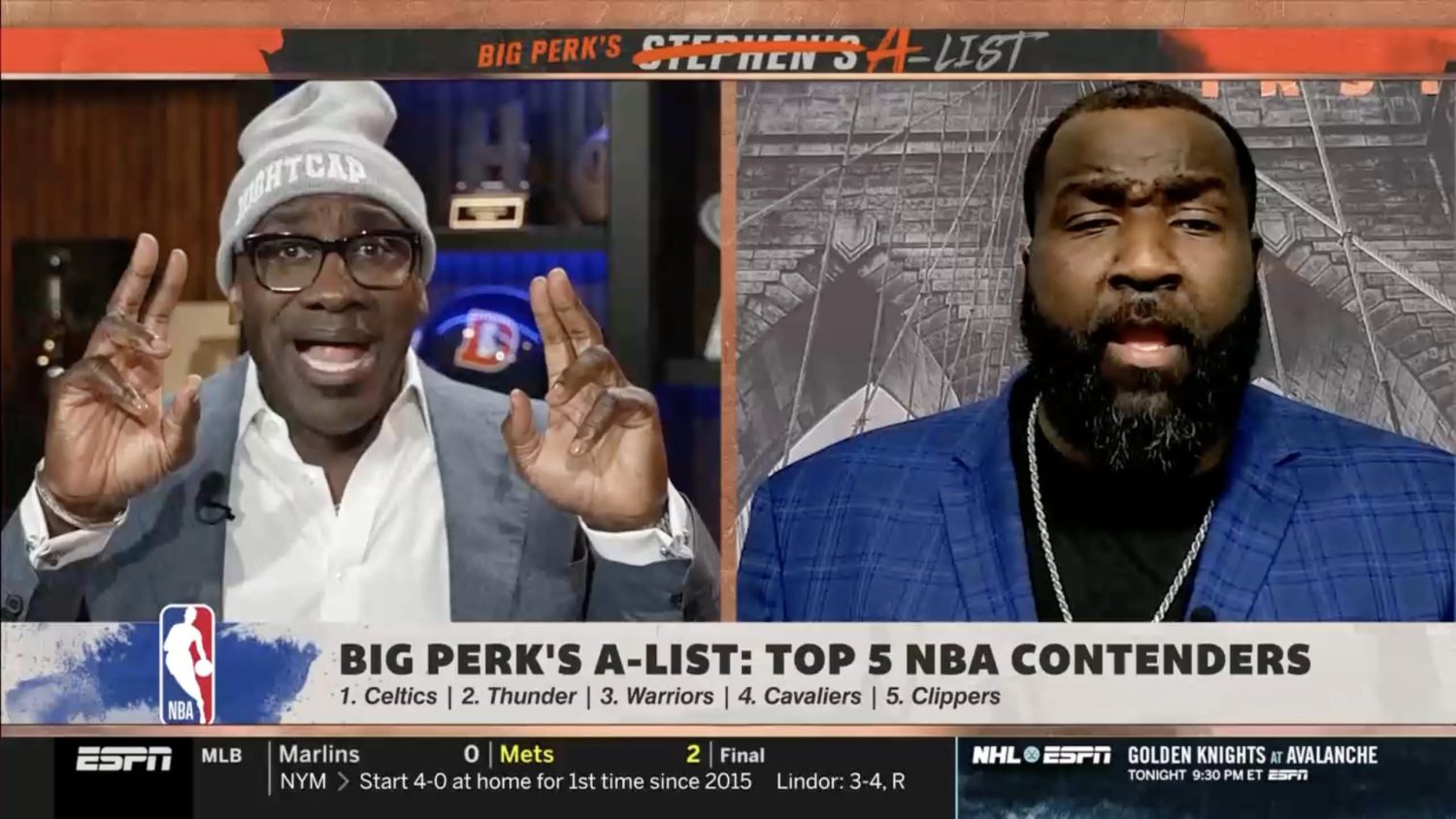 Shannon Sharpe and Kendrick Perkins on First Take