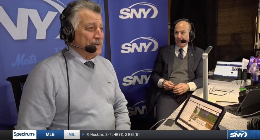 New York Mets broadcasters Keith Hernandez and Gary Cohen on SNY