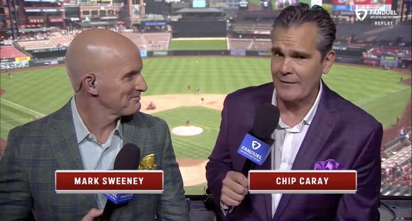 St. Louis Cardinals announcer Chip Caray on FanDuel Sports Network Midwest