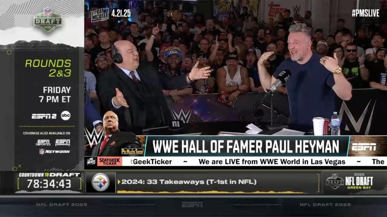 Paul Heyman discussing Stephen A. Smith-Pat McAfee relationship