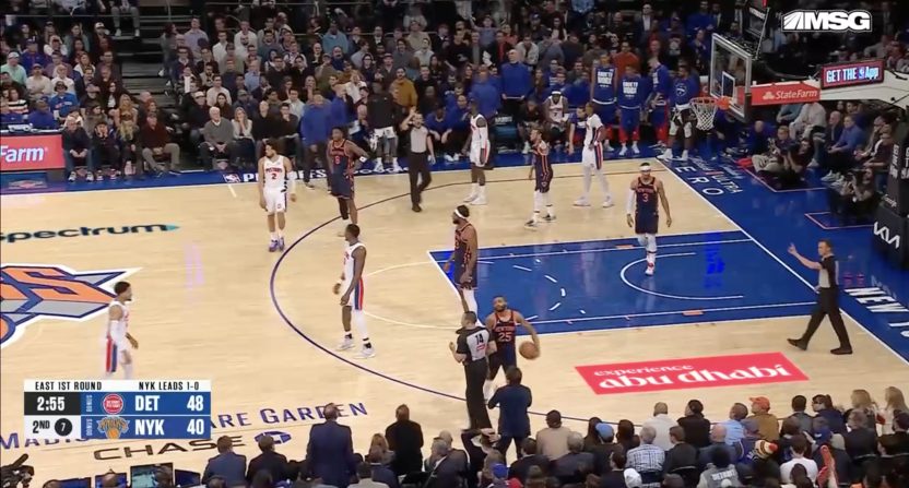 Knicks vs Pistons on MSG with Mike Breen on the call