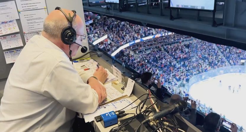 Islanders radio voice Chris King