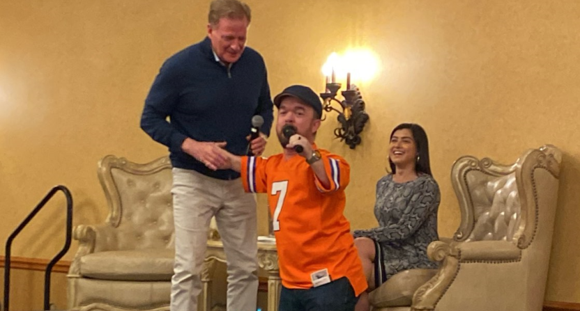 Comedian Brad Williams pitched NFL commissioner Roger Goodell on a wild alternative to the 'tush push' play.