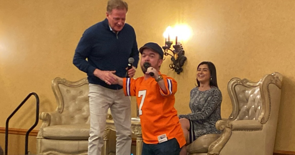 Comedian Brad Williams pitched NFL commissioner Roger Goodell on a wild alternative to the 'tush push' play.