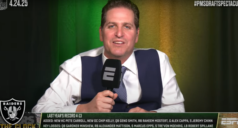 Peter Schrager was the star of Pat McAfee's annual NFL Draft Spectacular.