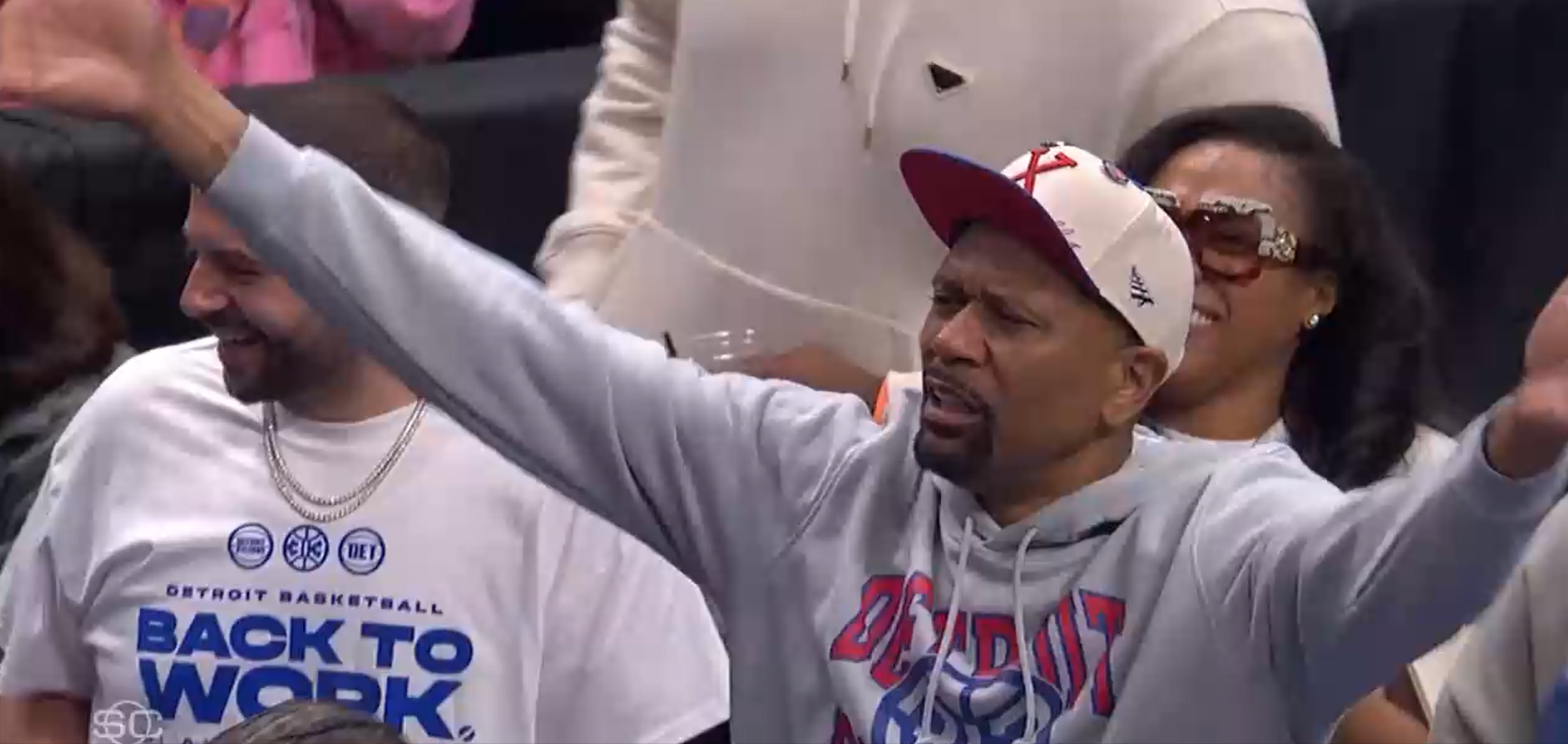 Bill Simmons took issue with ESPN repeatedly showing Jalen Rose throughout its broadcast of the Detroit Pistons vs. New York Knicks.