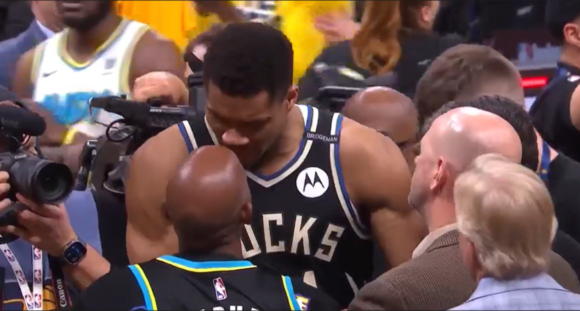 Tyrese Haliburton's dad and Giannis Antetokounmpo were involved in an altercation following the Pacers' Game 5 victory over the Bucks.