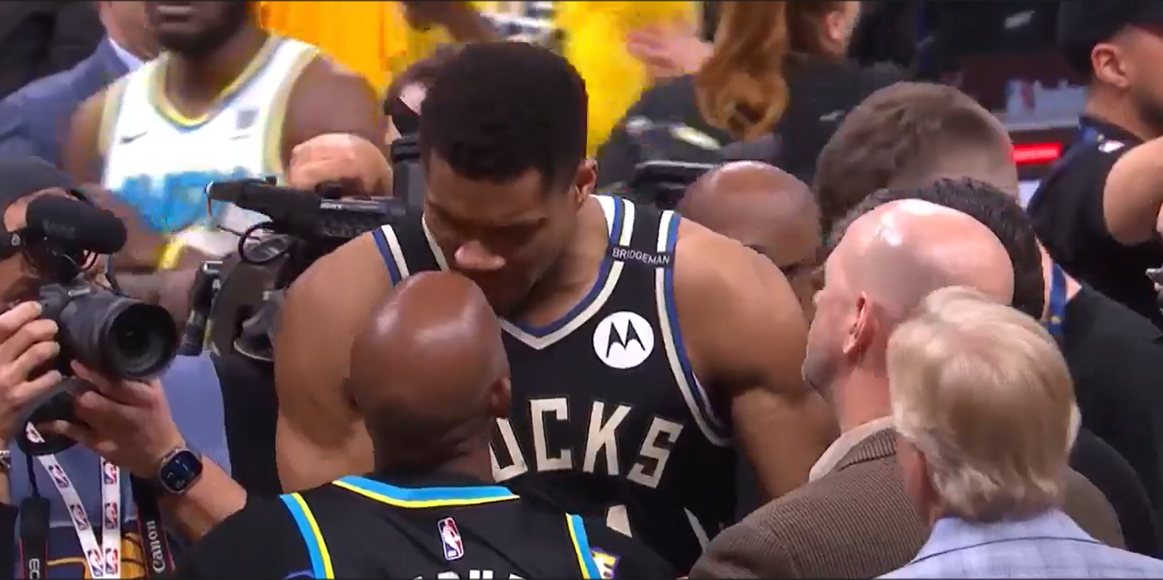 Tyrese Haliburton's dad and Giannis Antetokounmpo were involved in an altercation following the Pacers' Game 5 victory over the Bucks.