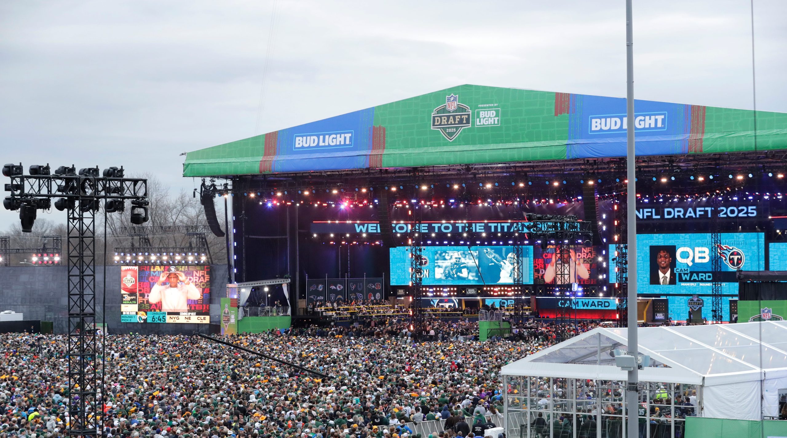 The NFL's dominance in the ratings continued with the first round of the 2025 NFL Draft on Thursday night. Photo Credit: Dan Powers/USA TODAY NETWORK-Wisconsin/USA TODAY NETWORK via Imagn Images