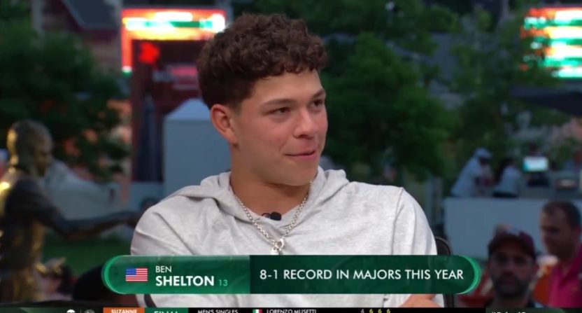 If TNT is looking for a soundbite to include in future commercials for its French Open coverage, Ben Shelton provided it. Photo Credit: TNT
