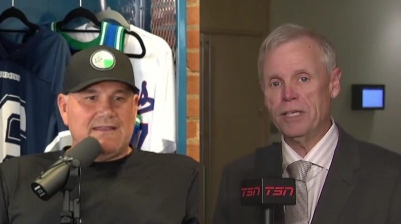 Daryl Reaugh and François Gagnon. Photo Credits: DLLS Sports/YouTube (Daryl Reaugh, left); TSN/YouTube (François Gagnon, right).