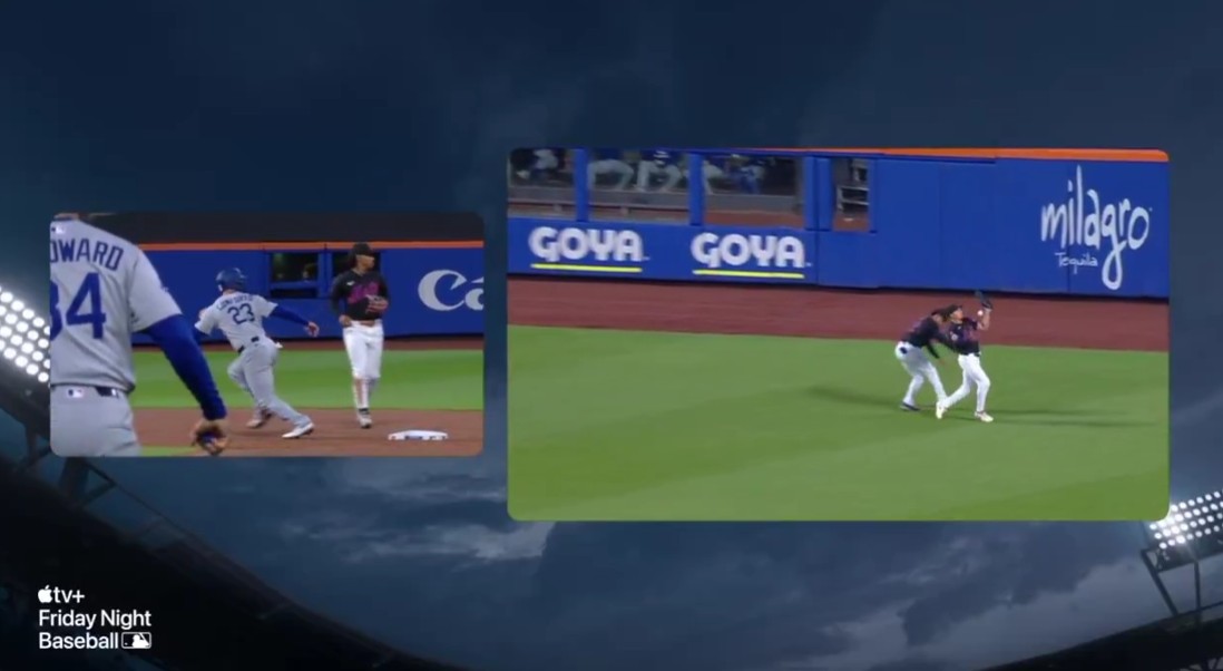 Wayne Randazzo and Dontrelle Willis learned a detail about an MLB rule that they previously did not know during the Dodgers-Mets game. Photo Credit: Apple TV+