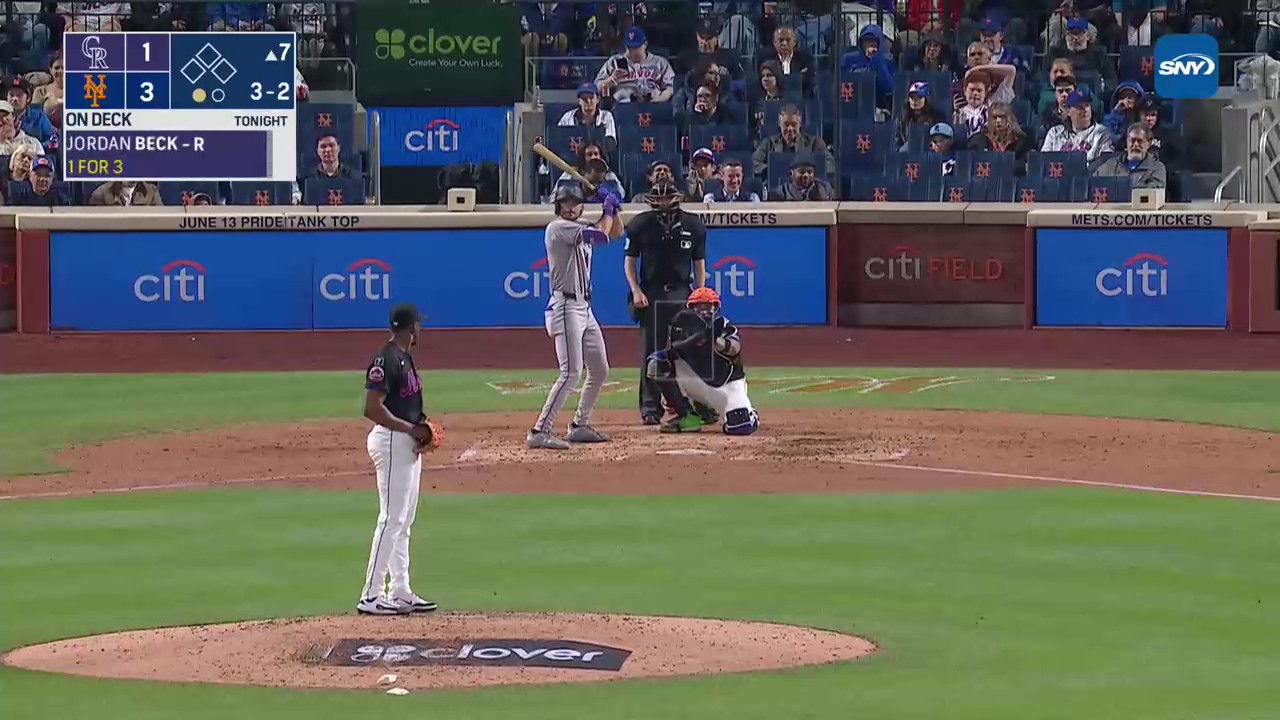 During Friday night's game between the Colorado Rockies and New York Mets, Gary Cohen was guilty of an announcer jinx. Photo Credit: SNY