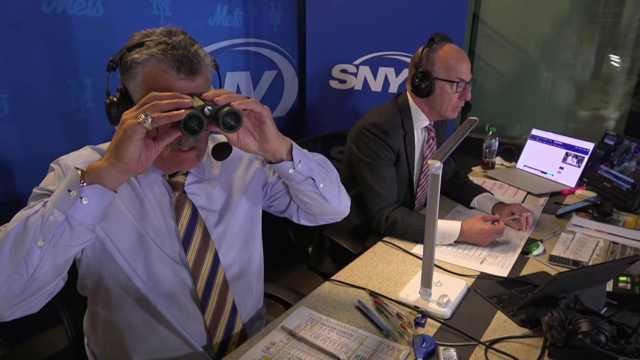 New York Mets announcers Keith Hernandez and Gary Cohen. Photo Credit: SNY