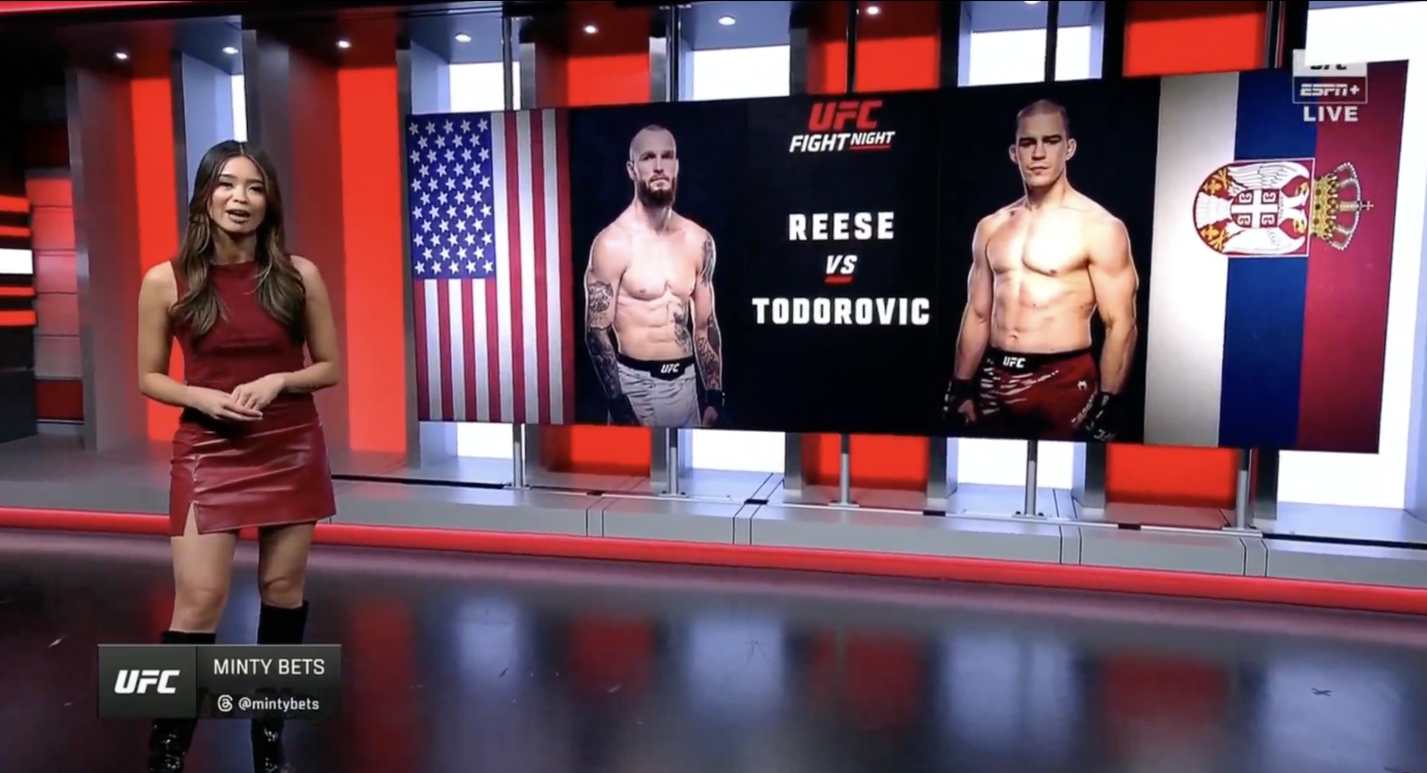 UFC on ESPN gambling analyst "Minty Bets"