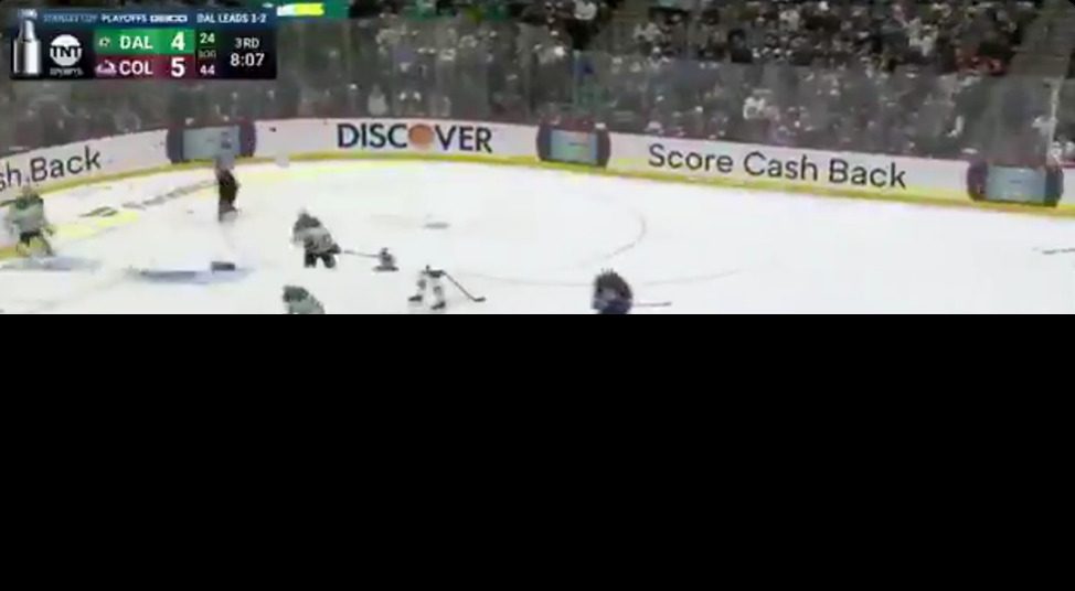 TBS' NHL Playoff coverage glitches at roughly the same time as TNT's NBA Playoff coverage. Photo Credits: TBS (top); TNT (bottom).