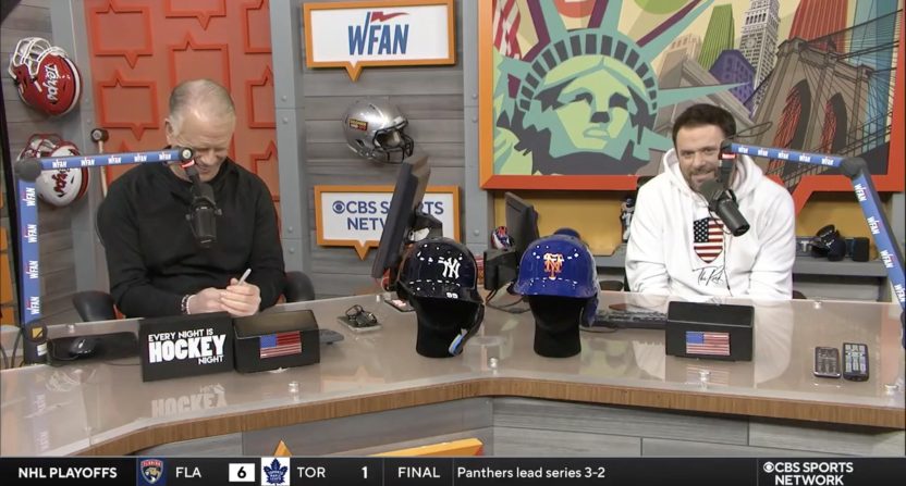 Boomer Esiason and Gregg Giannotti discussing Rich Eisen on WFAN