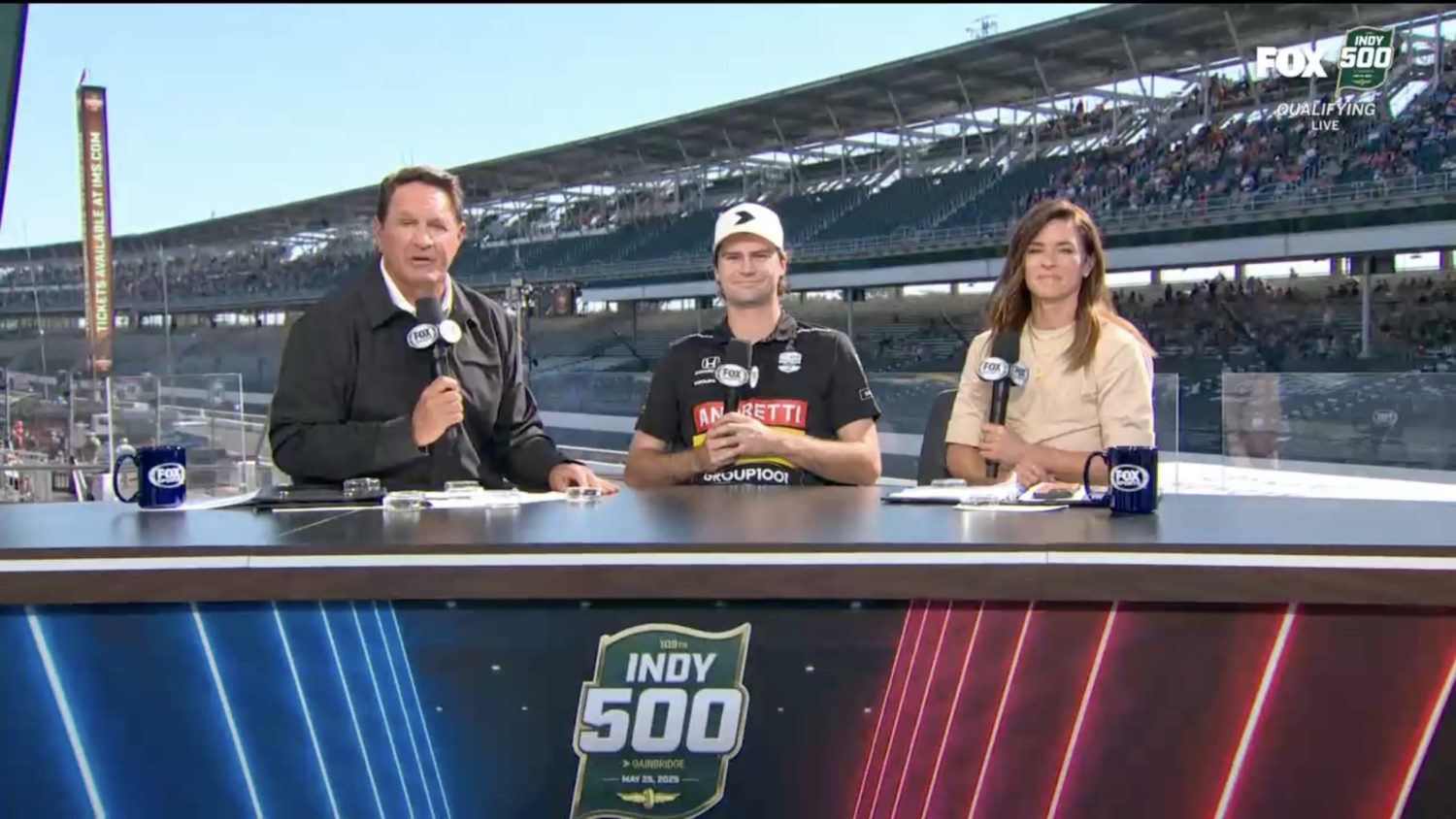 Chris Myers during Indy 500 coverage on Fox