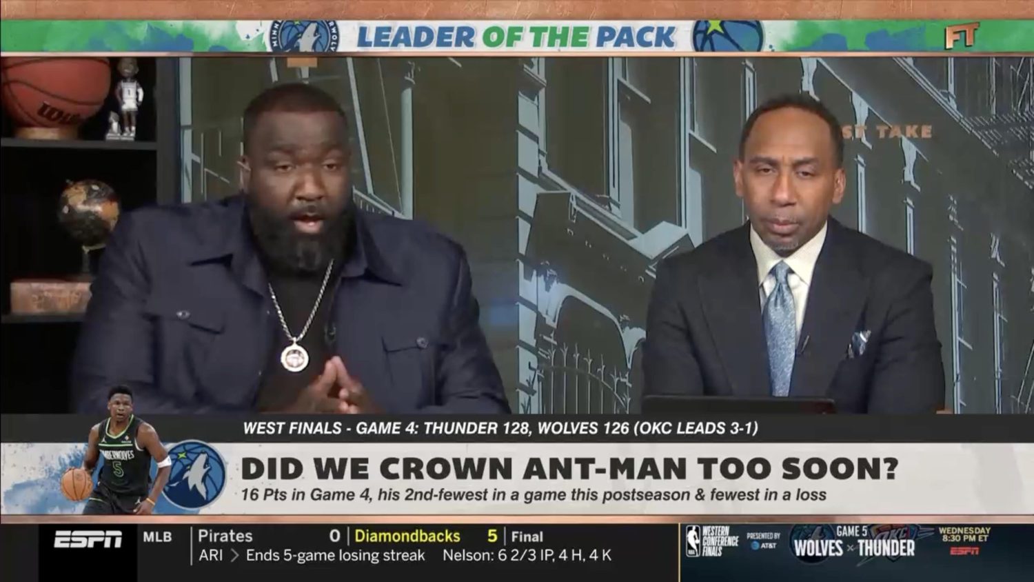 Kendrick Perkins and Stephen A. Smith on First Take